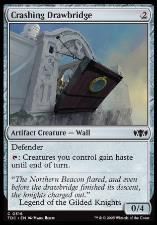 (316) Magic The Gathering Commander: Tarkir: Dragonstorm Single: Crashing Drawbridge  Common