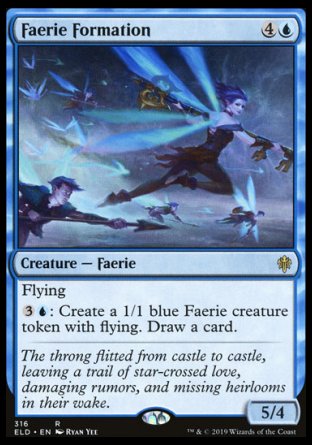 (316) Magic The Gathering Throne of Eldraine: Extras Single: Faerie Formation  Rare