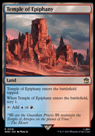 (316) Magic The Gathering Universes Beyond: Doctor Who Single: Temple of Epiphany Holo Rare