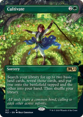 (317) Magic The Gathering Core 2021: Extras Single: Cultivate Holo Rare