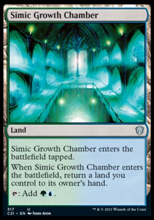 (317) Magic The Gathering Commander: Strixhaven Single: Simic Growth Chamber  Uncommon