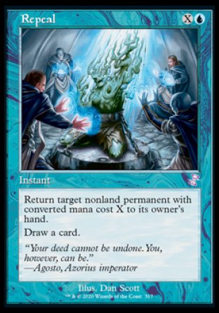 (317) Magic The Gathering Time Spiral Remastered: Extras Single: Repeal Holo Time Shifted
