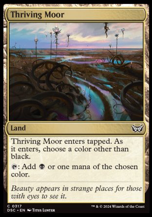 (317) Magic The Gathering Commander: Duskmourn: House of Horror Single: Thriving Moor  Common