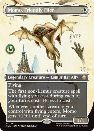 (317) Magic The Gathering Magic: The Gathering | Avatar: The Last Airbender: Extras Single: Momo, Friendly Flier Holo Rare