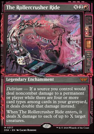 (317) Magic The Gathering Duskmourn: House of Horror: Extras Single: The Rollercrusher Ride (V.2)  Mythic