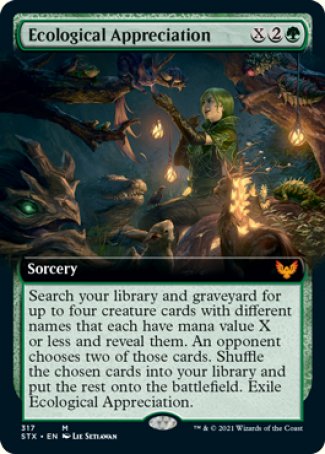 (317) Magic The Gathering Strixhaven: School of Mages: Extras Single: Ecological Appreciation Holo Mythic