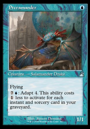(317) Magic The Gathering Ravnica Remastered: Extras Single: Pteramander  Uncommon