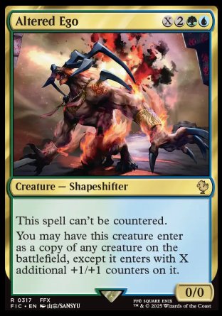 (317) Magic The Gathering Commander: Magic: The Gathering - FINAL FANTASY Single: Altered Ego  Rare