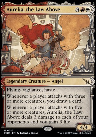 (317) Magic The Gathering Murders at Karlov Manor: Extras Single: Aurelia, the Law Above (V.3) Holo Rare