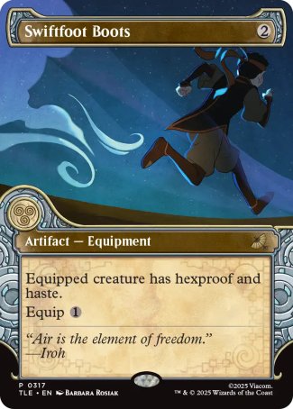 (317) Magic The Gathering Magic: The Gathering | Avatar: The Last Airbender: Eternal Single: Swiftfoot Boots  Rare