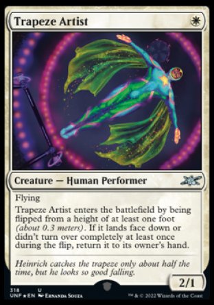 (318) Magic The Gathering Unfinity: Extras Single: Trapeze Artist  Uncommon