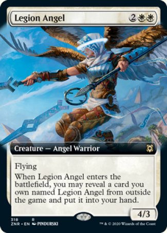 (318) Magic The Gathering Zendikar Rising: Extras Single: Legion Angel  Rare