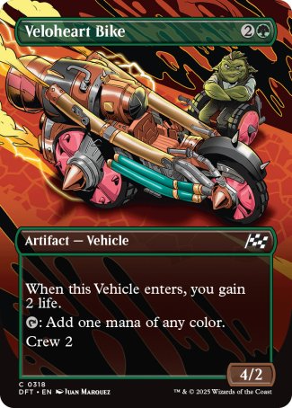 (318) Magic The Gathering Aetherdrift: Extras Single: Veloheart Bike Holo Common