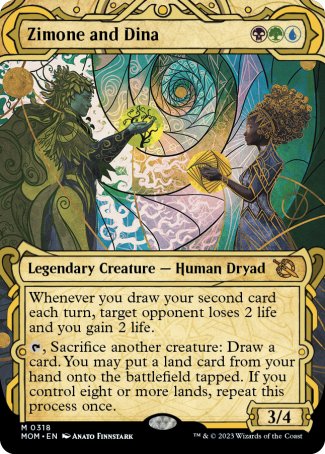 (318) Magic The Gathering March of the Machine: Extras Single: Zimone and Dina Holo Mythic