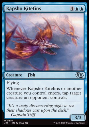 (318) Magic The Gathering Foundations Jumpstart Single: Kapsho Kitefins  Uncommon