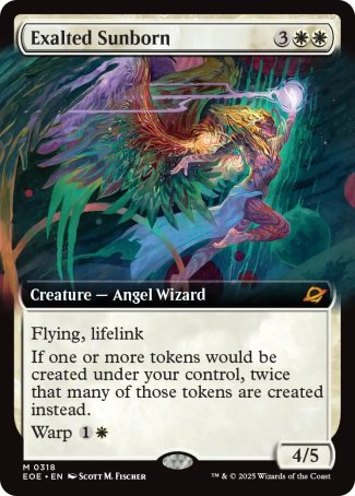 (318) Magic The Gathering Edge of Eternities: Extras Single: Exalted Sunborn (V.1)  Mythic