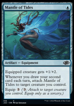 (318) Magic The Gathering Jumpstart 2022 Single: Mantle of Tides  Common