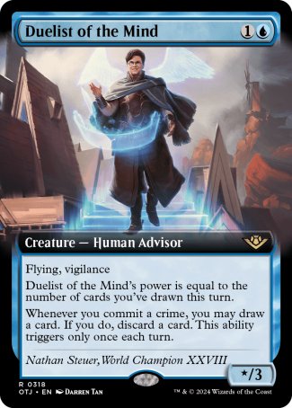 (318) Magic The Gathering Outlaws of Thunder Junction: Extras Single: Duelist of the Mind  Rare