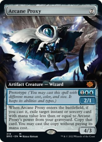 (319) Magic The Gathering The Brothers' War: Extras Single: Arcane Proxy Holo Mythic