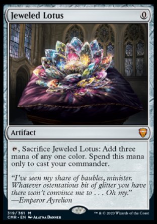 (319/361) Magic The Gathering Commander Legends Single: Jeweled Lotus Holo Mythic