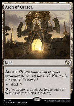 (319) Magic The Gathering Commander: The Lost Caverns of Ixalan Single: Arch of Orazca  Rare