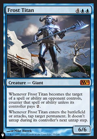 (055) Magic The Gathering The List Single: Frost Titan  Mythic