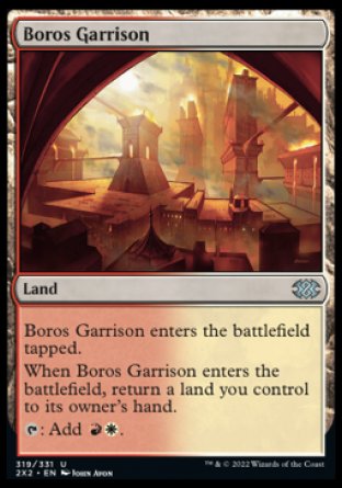 (319) Magic The Gathering Double Masters 2022 Single: Boros Garrison Holo Uncommon