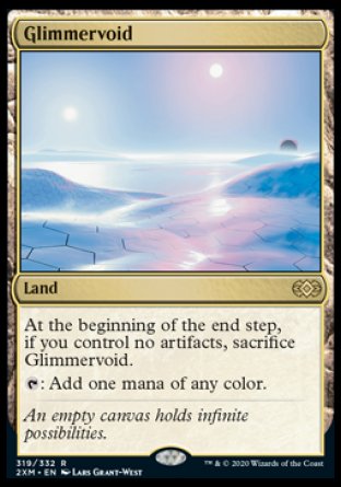 (319/332) Magic The Gathering Double Masters Single: Glimmervoid Holo Rare