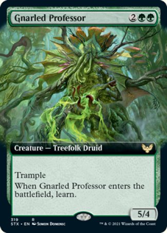 (319) Magic The Gathering Strixhaven: School of Mages: Extras Single: Gnarled Professor Holo Rare