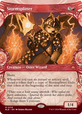 (319) Magic The Gathering Bloomburrow: Extras Single: Stormsplitter Holo Mythic