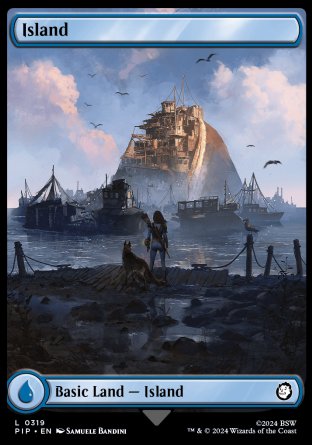 (319) Magic The Gathering Universes Beyond: Fallout Single: Island (V.1)  Land