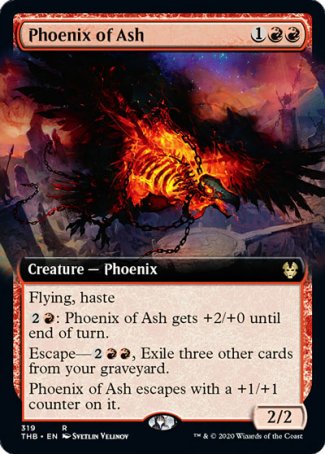 (319) Magic The Gathering Theros Beyond Death: Extras Single: Phoenix of Ash Holo Rare