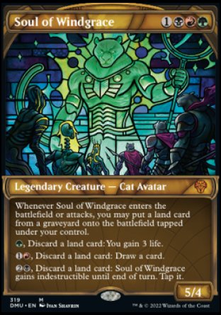 (319) Magic The Gathering Dominaria United: Extras Single: Soul of Windgrace (V.1)  Mythic