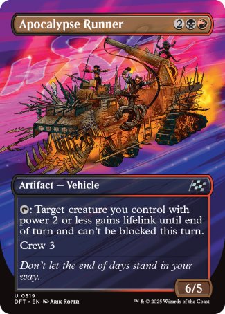 (319) Magic The Gathering Aetherdrift: Extras Single: Apocalypse Runner Holo Uncommon