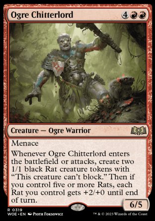(319) Magic The Gathering Wilds of Eldraine: Extras Single: Ogre Chitterlord (V.1)  Rare