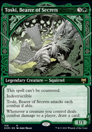 (319) Magic The Gathering Kaldheim: Extras Single: Toski, Bearer of Secrets Holo Rare