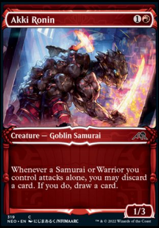 (319) Magic The Gathering Kamigawa: Neon Dynasty: Extras Single: Akki Ronin Holo Common