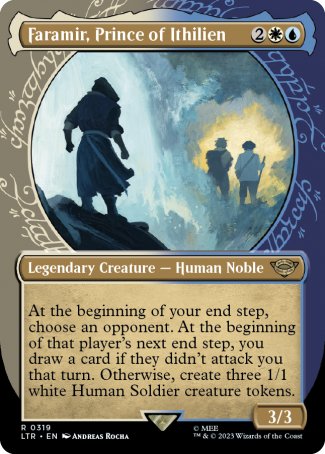 (319) Magic The Gathering The Lord of the Rings: Tales of Middle-earth: Extras Single: Faramir, Prince of Ithilien Holo Rare