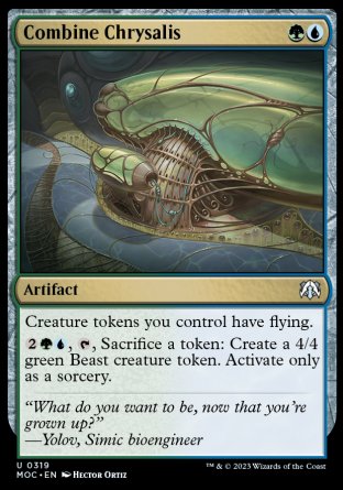 (319) Magic The Gathering Commander: March of the Machine Single: Combine Chrysalis  Uncommon