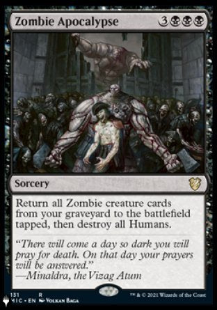 (131) Magic The Gathering The List Single: Zombie Apocalypse  Rare