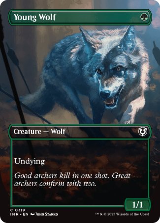 (319) Magic The Gathering Innistrad Remastered: Extras Single: Young Wolf (V.1)  Common