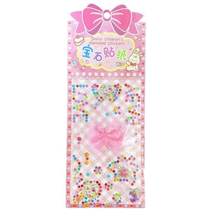 3D Rhinestone Gem Stickers: Bow Lace 3