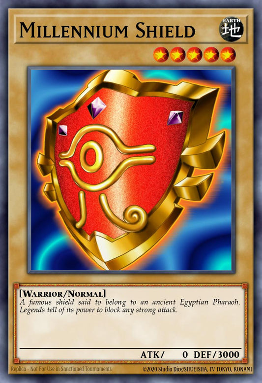 (159) YuGiOh TCG LCYW: Legendary Collection 3: Mega Pack Single: Millennium Shield  Super Rare