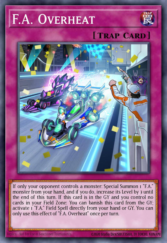 (064) YuGiOh TCG MP19: 2019 Gold Sarcophagus Tin Mega Pack Single: F.A. Overheat  Common