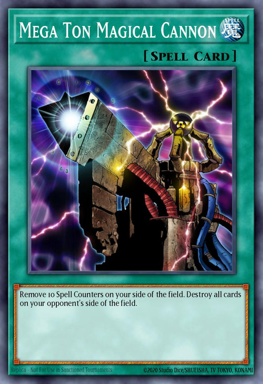 (094) YuGiOh TCG MFC: Magician's Force Single: Mega Ton Magical Cannon  Rare