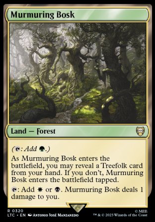 (320) Magic The Gathering Commander: The Lord of the Rings: Tales of Middle-earth Single: Murmuring Bosk  Rare
