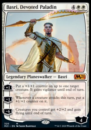 (320) Magic The Gathering Core 2021: Extras Single: Basri, Devoted Paladin Holo Mythic