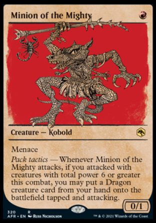 (320) Magic The Gathering Adventures in the Forgotten Realms: Extras Single: Minion of the Mighty  Rare