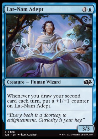 (320) Magic The Gathering Foundations Jumpstart Single: Lat-Nam Adept  Common