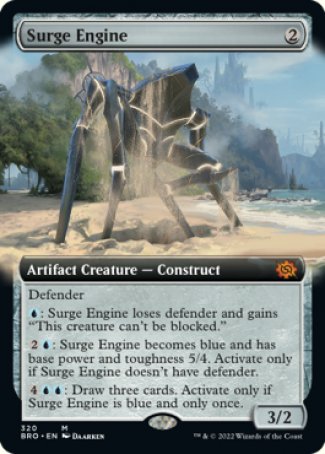 (320) Magic The Gathering The Brothers' War: Extras Single: Surge Engine Holo Mythic